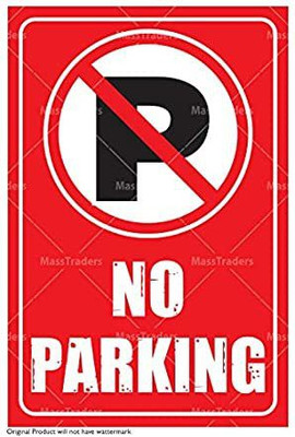 KREEPO NO PARKING pack of 2 Emergency Sign