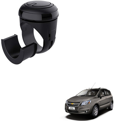 SEMAPHORE Plastic Car Steering Knob(Silver, Black)