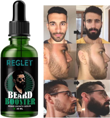 REGLET Beard Growth Oil - More Beard Growth, With Redensyl, 8 Natural Oils including Jojoba Oil, Vitamin E, Nourishment & Strengthening, No Harmful Chemicals Hair Oil(30 ml)