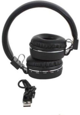 GUGGU UEI_624C_SH12 Over the head Bluetooth Headset Bluetooth(Black, On the Ear)