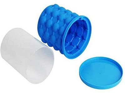 Misaki 1 L Silicone 1 L Silicone Ice Cube Maker Genie Ice Bucket (Blue) Ice Bucket(Blue)