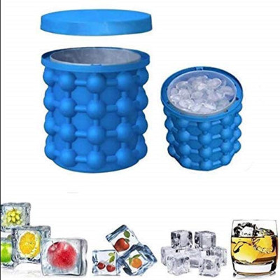 Cierie 1 L Silicone Silicon bucket Ice Bucket(Blue)