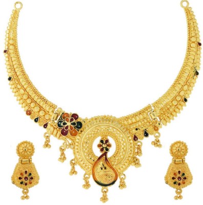 CozyFox Alloy Gold-plated Gold Jewellery Set(Pack of 1)