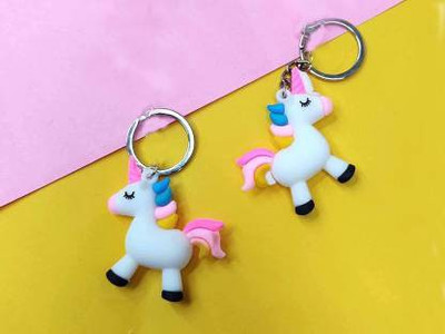 YAAH CREATION Attractive Unicorn Key-Ring Party Favor Key-Chains Car Key Chain||Pack of two Key Chain
