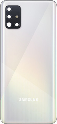Purplesavvy SAMSUNG GALAXY A51 With Camera Ring Glass Back Panel(White)
