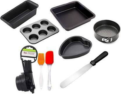 MAFAHH Carbon Steel Cake Mould 6(Pack of 9)
