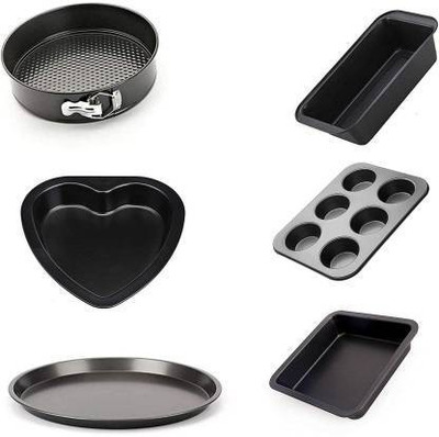 MAFAHH Carbon Steel Cake Mould 6(Pack of 6)