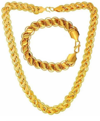 Sipradh Koyli COMBO SCG Cubic Zirconia Gold-plated Plated Alloy Chain Set
