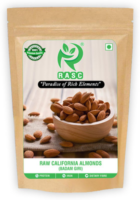RASC Natural Premium Calfornia Almonds I Calfornia Badam I Value Pack Pouch of Dried Calfornia Almonds I Calfornia Badamgiri I Pack of 1Kg Almonds(1 x 1 kg)