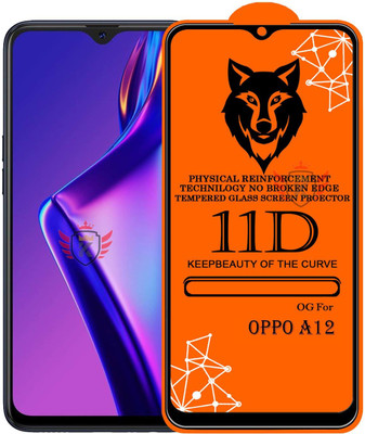KING COVERS Edge To Edge Tempered Glass for OPPO-A12(Pack of 1)