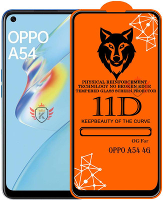 KING COVERS Edge To Edge Tempered Glass for OPPO-A54 4G(Pack of 1)