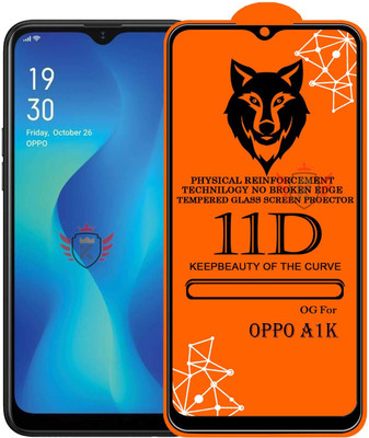 KING COVERS Edge To Edge Tempered Glass for OPPO-A1K(Pack of 1)