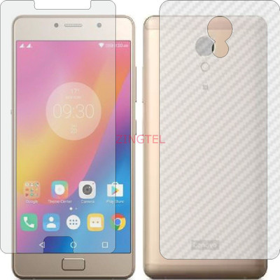 ZINGTEL Front and Back Screen Guard for LENOVO P2 4GB (Front Matte Finish & Back 3d Carbon Fiber)(Pack of 2)