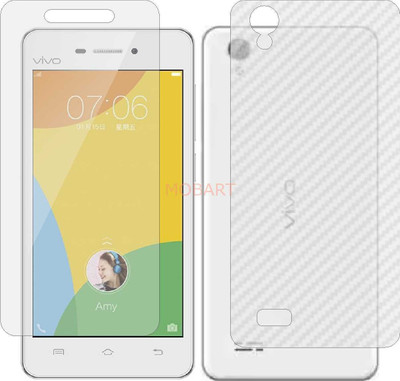 MOBART Front and Back Tempered Glass for VIVO Y31L (Front Matte Finish & Back 3d Carbon Fiber)(Pack of 2)