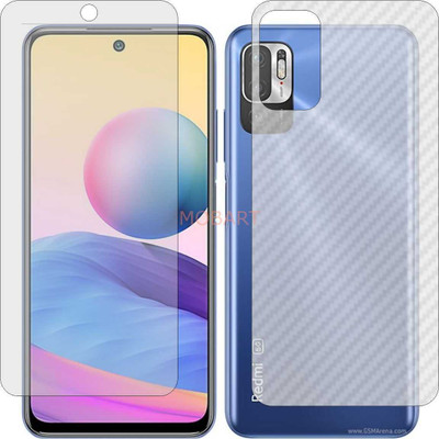 MOBART Front and Back Tempered Glass for REDMI MI 20X (Front Matte Finish & Back 3d Carbon Fiber)(Pack of 2)