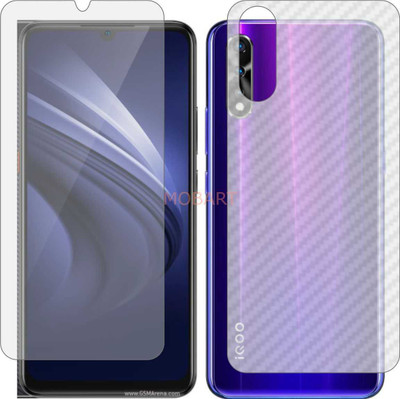 MOBART Front and Back Tempered Glass for VIVO IQOO NEO (Front Matte Finish & Back 3d Carbon Fiber)(Pack of 2)