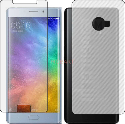 MOBART Front and Back Tempered Glass for XIAOMI MI NOTE 2 STANDARD EDITION (Front Matte Finish & Back 3d Carbon Fiber)(Pack of 2)