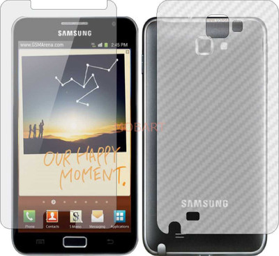 MOBART Front and Back Tempered Glass for SAMSUNG GALAXY NOTE (Front Matte Finish & Back 3d Carbon Fiber)(Pack of 2)