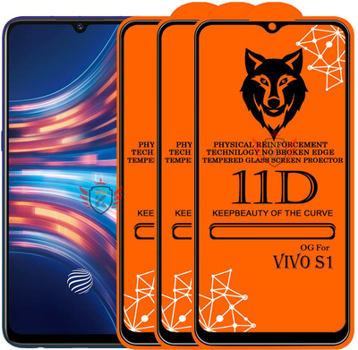 KING COVERS Edge To Edge Tempered Glass for VIVO-S1(Pack of 3)