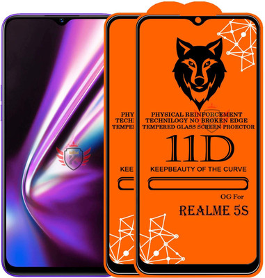 KING COVERS Tempered Glass Guard for REALME-5s(Pack of 2)