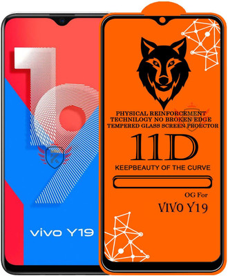 KING COVERS Edge To Edge Tempered Glass for VIVO-Y19(Pack of 1)