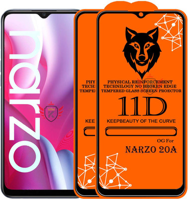 KING COVERS Tempered Glass Guard for REALME NARZO-20A(Pack of 2)