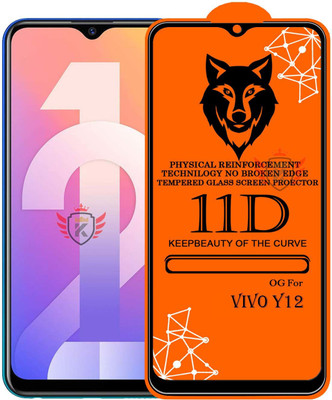 KING COVERS Edge To Edge Tempered Glass for VIVO-Y12(Pack of 1)
