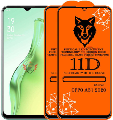 KING COVERS Tempered Glass Guard for OPPO-A31(Pack of 2)