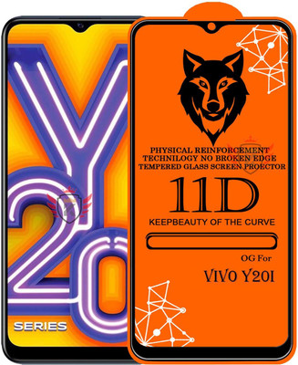 KING COVERS Edge To Edge Tempered Glass for VIVO-Y20i(Pack of 1)