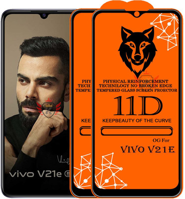 KING COVERS Tempered Glass Guard for VIVO-V21E(Pack of 2)