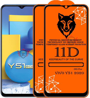 KING COVERS Tempered Glass Guard for VIVO-Y51 2020(Pack of 2)