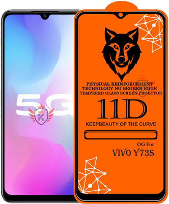 KING COVERS Edge To Edge Tempered Glass for VIVO-Y73s(Pack of 1)