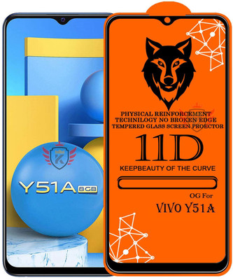 KING COVERS Edge To Edge Tempered Glass for Vivo Y51A(Pack of 1)