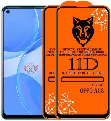 KING COVERS Tempered Glass Guard for OPPO-A53(Pack of 2)