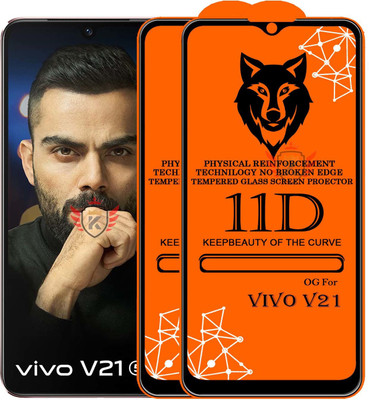 KING COVERS Tempered Glass Guard for VIVO-V21(Pack of 2)