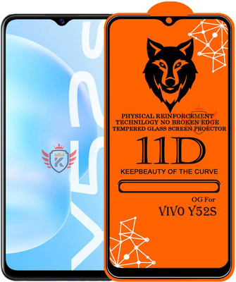 KING COVERS Edge To Edge Tempered Glass for VIVO-Y52s(Pack of 1)