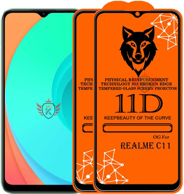 KING COVERS Tempered Glass Guard for REALME-C11(Pack of 2)