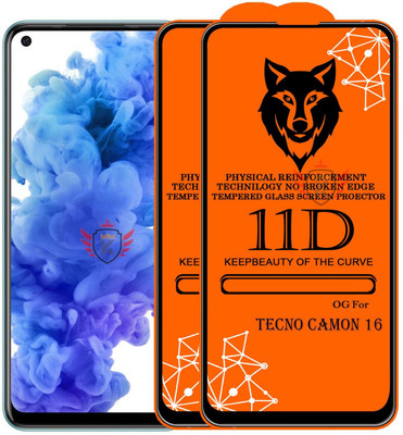 KING COVERS Tempered Glass Guard for TECNO-CAMON 16(Pack of 2)