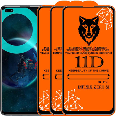 KING COVERS Edge To Edge Tempered Glass for INFINIX ZERO-8i(Pack of 3)