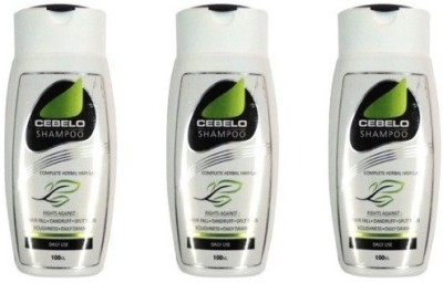 CEBELO Complete Herbal Hair Care Shampoo(100ml each) Pack of 3(300 ml)