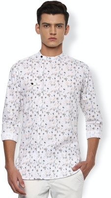 VAN HEUSEN Men Printed Casual White Shirt