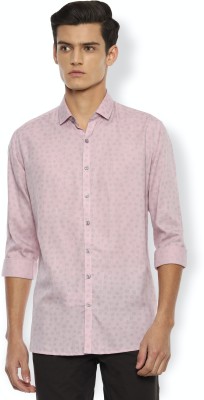 VAN HEUSEN Men Printed Casual Pink Shirt