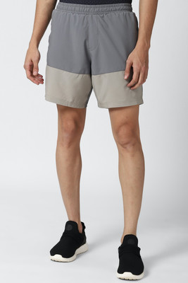 PETER ENGLAND Color Block Men Grey Sports Shorts