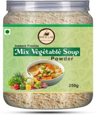 Brew Lab Instant Mix Vegetable Soup Powder | Easy to make | 12-14 Servings | Vending Machine Usable(250 g)