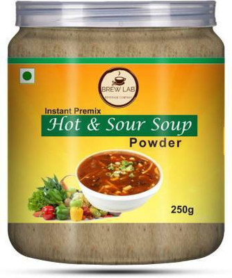 Brew Lab Instant Hot & Sour Soup Premix | Easy Preparation | Vending Machine Usable | No Preservatives(250 g)