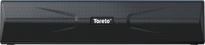 Toreto TOR-348 Sound Blast Mini Bluetooth Speaker with Mic, Deep Bass, Bluetooth v5.0 12 W Bluetooth Soundbar(Black, Stereo Channel)