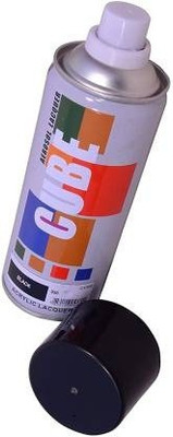 CUBE Spray Color Scarlet Black Glossy Finish 400ml Black Spray Paint 400 ml(Pack of 1)