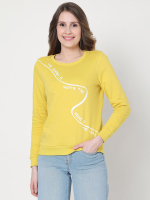 VERO MODA Full Sleeve Printed Women Sweatshirt