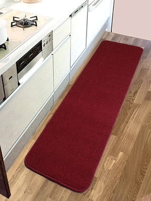 Saral Home Maroon 120 cm Table Runner(Polyester)