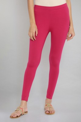 W Solid Women Pink Tights